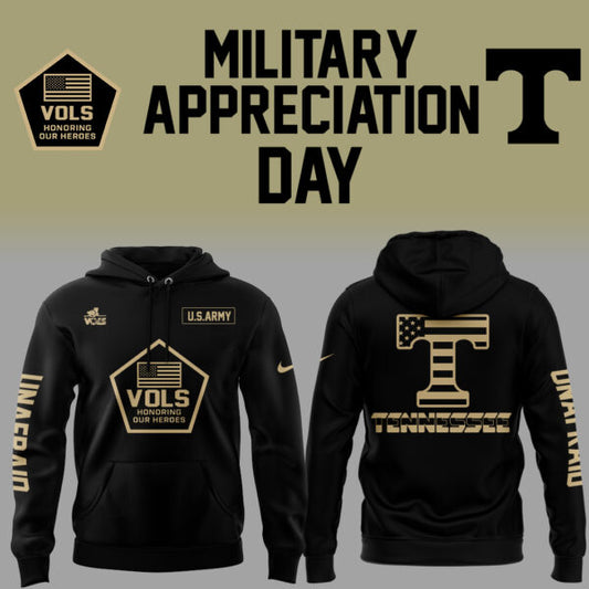 Tennessee Volunteers Hoodie Military Appreciation Day 2025