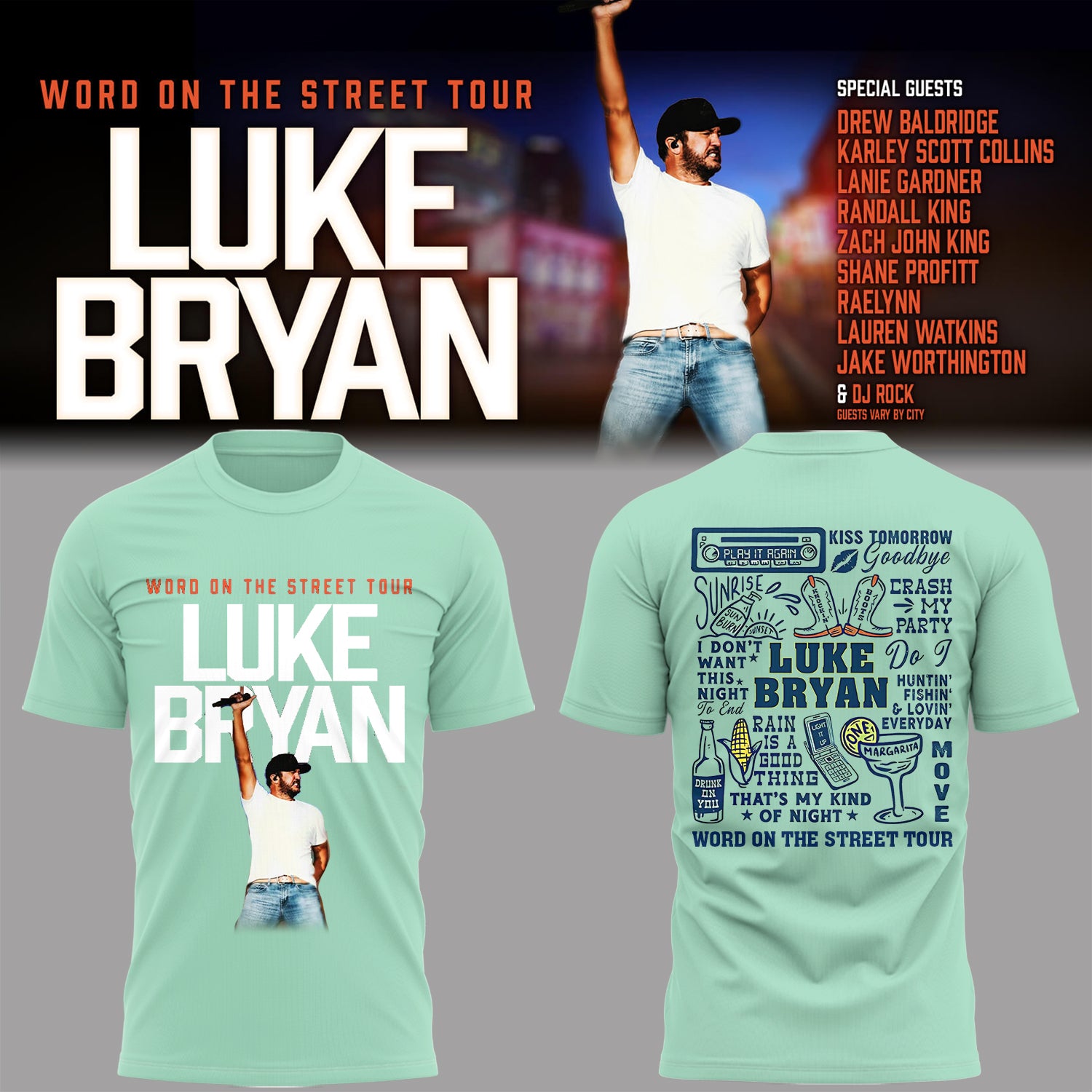 LB "Word On The Street Tour" 🎤🤠 Shirt-PA052926002