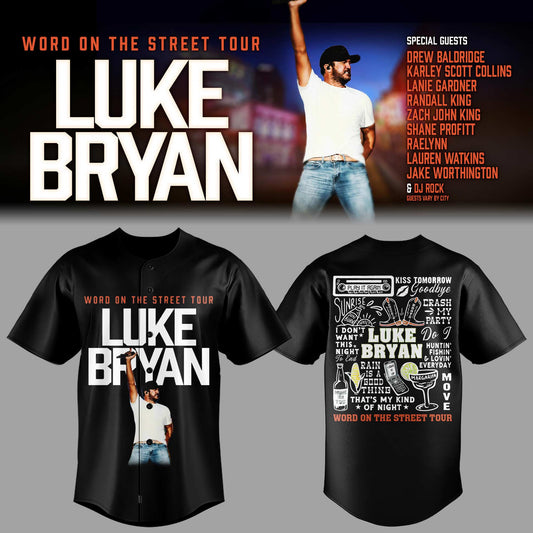 LB "Word On The Street Tour" 🎤🤠 Baseball Jersey-PA052926003