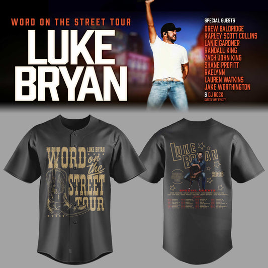 LB "Word On The Street Tour" 🎤🤠 Baseball Jersey-PA052926005