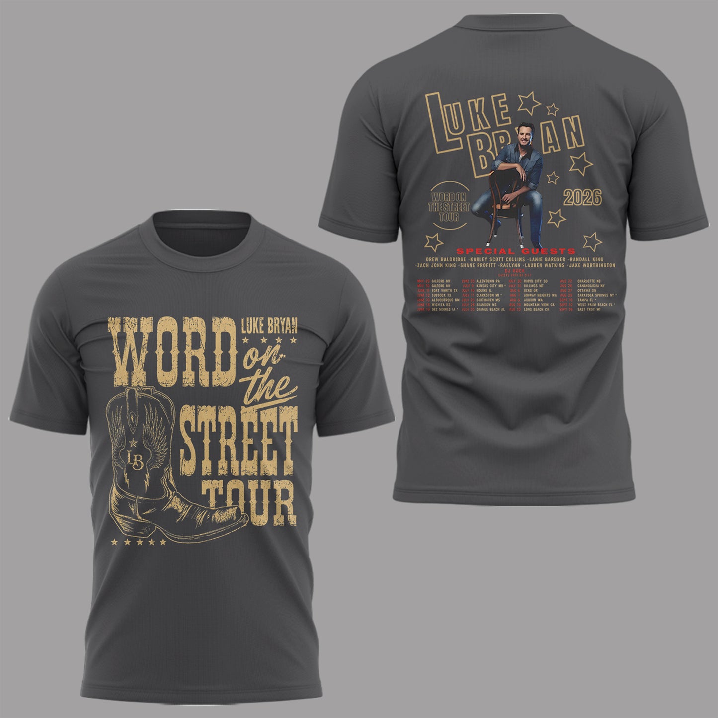 LB "Word On The Street Tour" 🎤🤠 Shirt-PA052926006