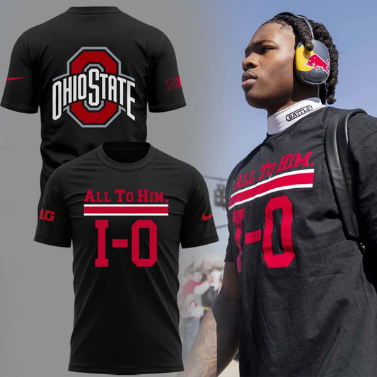 Special Edition “All to Him, I-O” Ohio Buckeyes Black T-Shirt