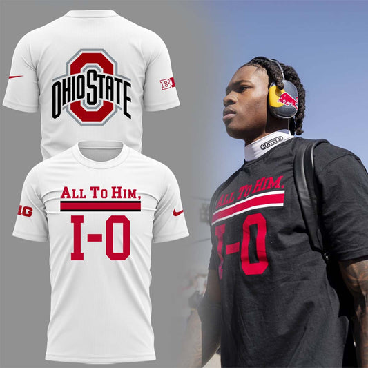 Special Edition “All to Him, I-O” Ohio Buckeyes White T-Shirt