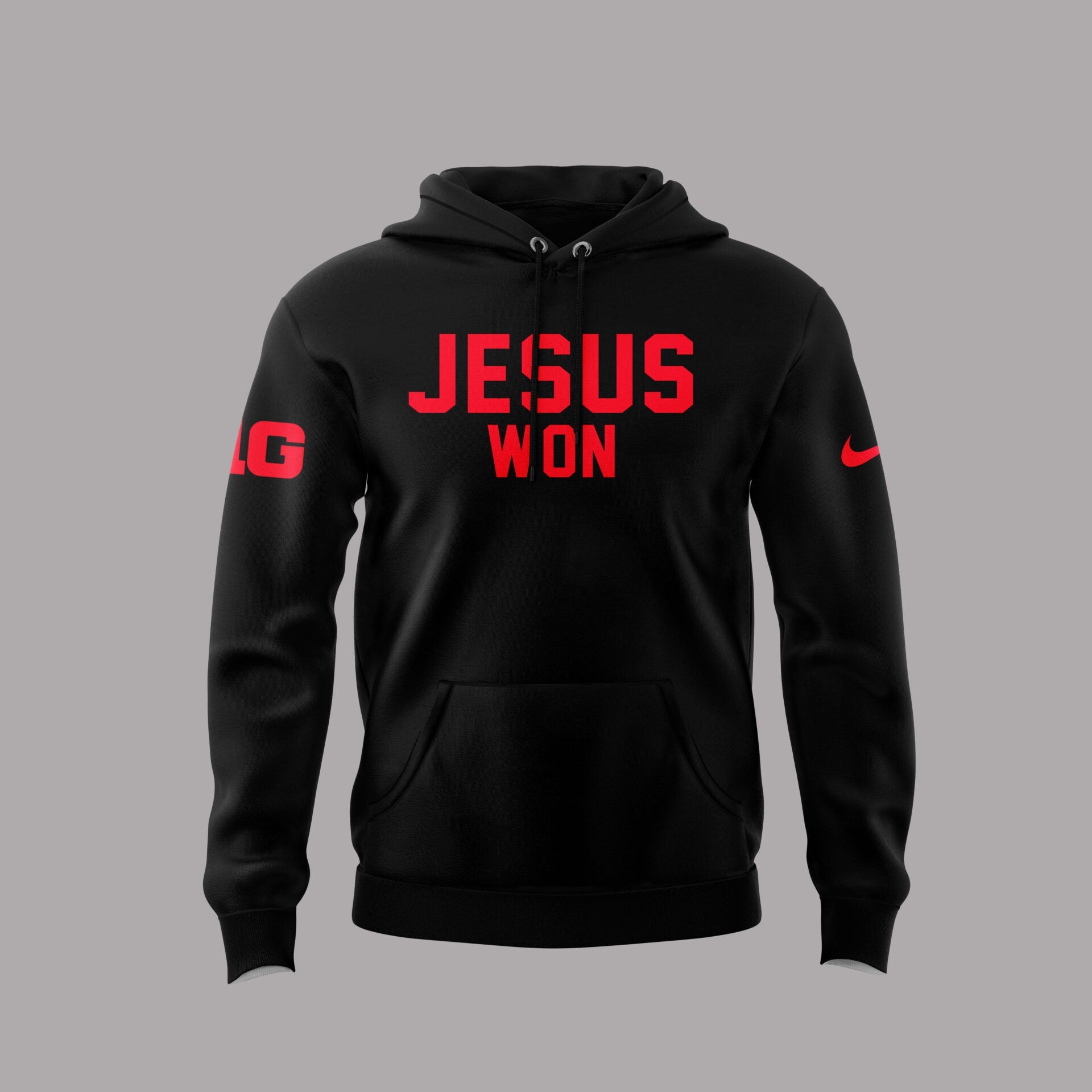 Ohio State Buckeyes JESUS WON Black Hoodie