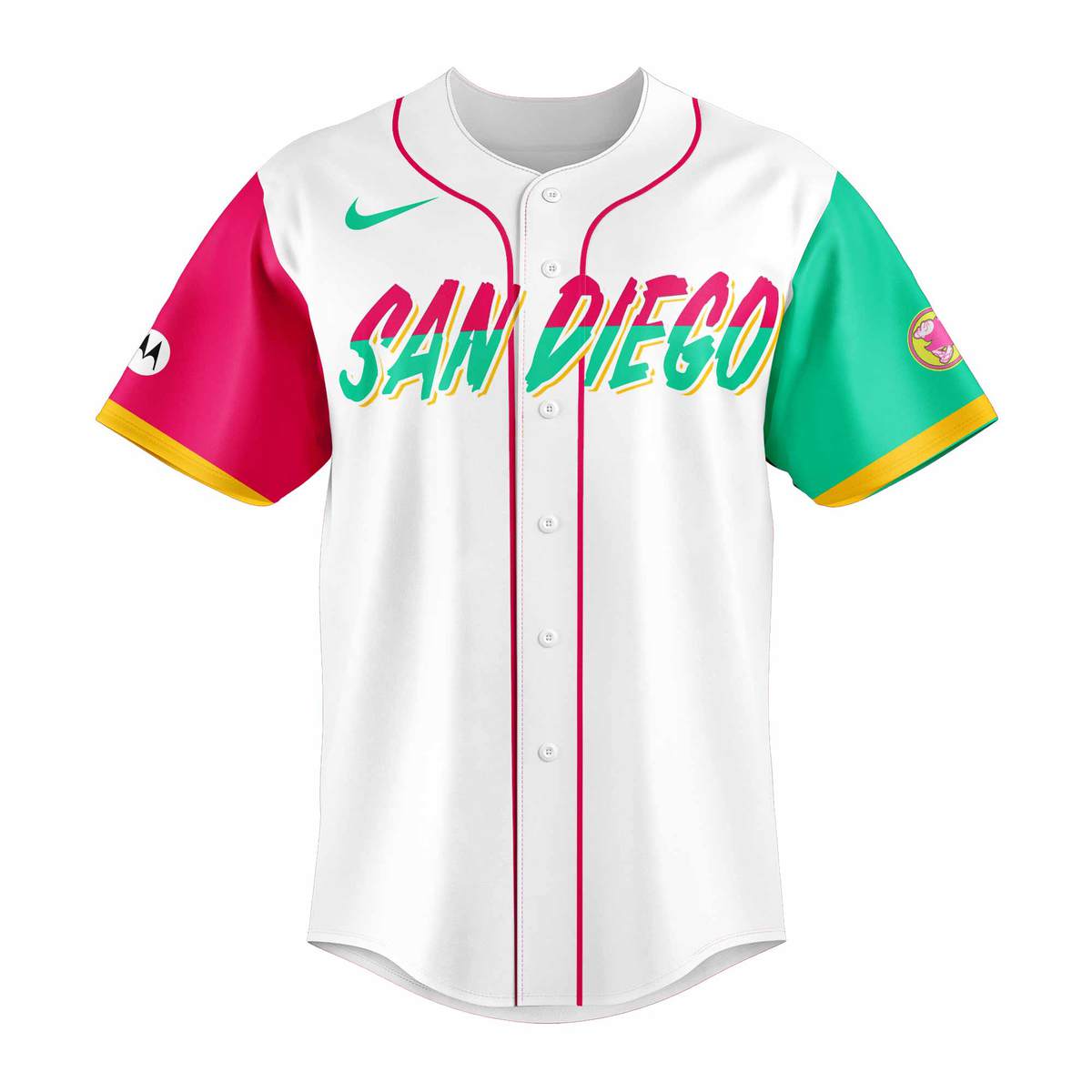 San Diego Padres Custom Jersey - 2024 Limited Hello Cat x Padres Colorful Jersey & Jogger, Cap Combo