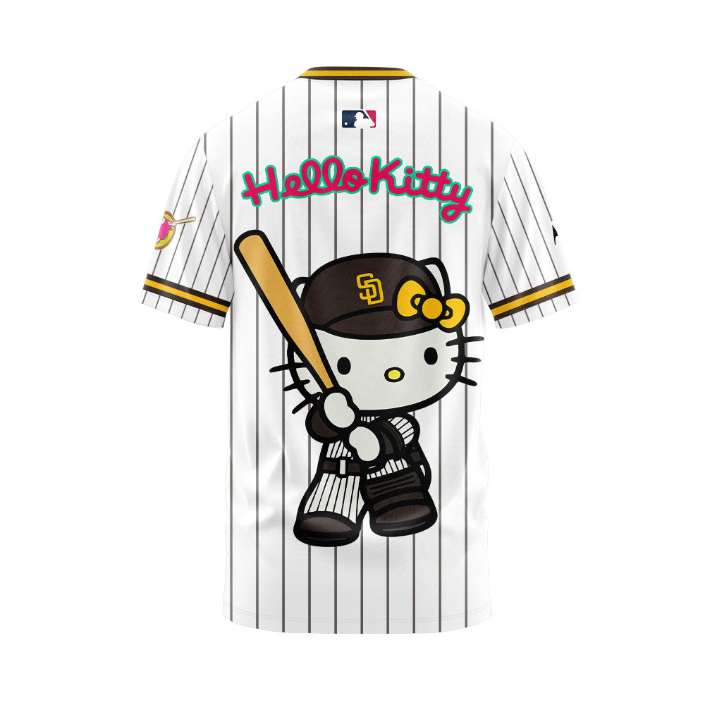 San Diego Padres Shirt - 2024 Limited Hello Cat x Padres T-Shirt & Jogger Cap Combo V2