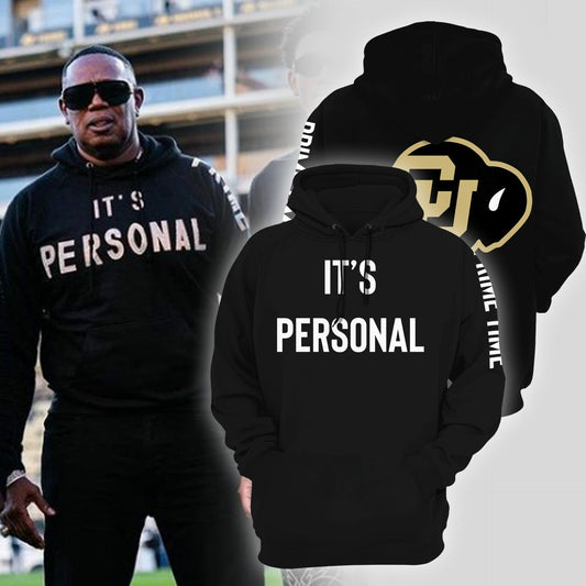 High-End Colorado Buffaloes Merch For Fan - Limited Edition 2024 Black Pullover Hoodie “It’s Personal” - Unique Gift For CU Lover - Colorado Buffaloes Gear - CB16