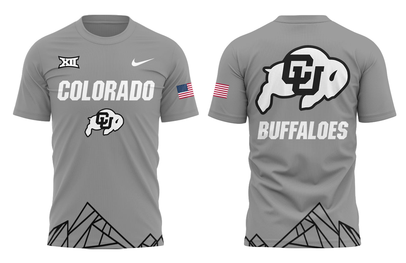 High-End Colorado Buffaloes Merch For Fan - Colorado Buffaloes College Football 2024  Limited Grey T-Shirt - Unique Gift For CU Lover - Colorado Buffaloes Gear CB02