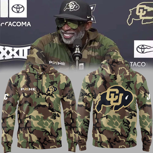 High-End Colorado Buffaloes Merch For Fan - Limited Edition Colorado Buffaloes College Football Veteran Camo Hoodie - Unique Gift For CU Lover - Colorado Buffaloes Gear - CB10