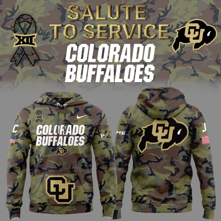 High-End Colorado Buffaloes Merch For Fan - Limited Edition Colorado Buffaloes College Football Veteran Camo Hoodie - Unique Gift For CU Lover - Colorado Buffaloes Gear - CB11