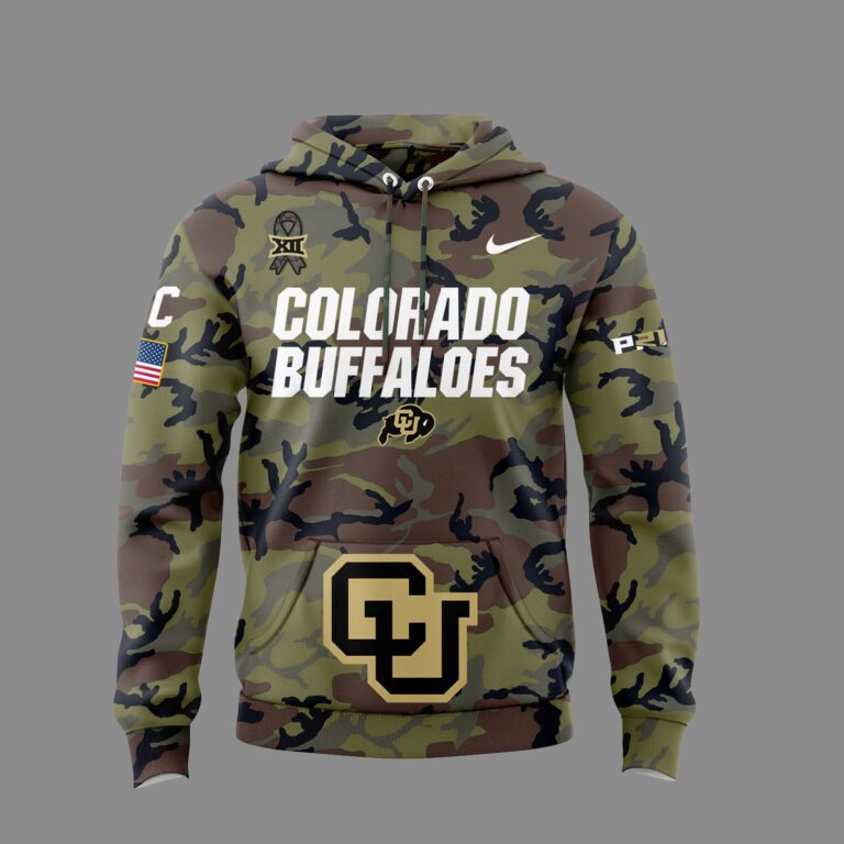 High-End Colorado Buffaloes Merch For Fan - Limited Edition Colorado Buffaloes College Football Veteran Camo Hoodie - Unique Gift For CU Lover - Colorado Buffaloes Gear - CB11