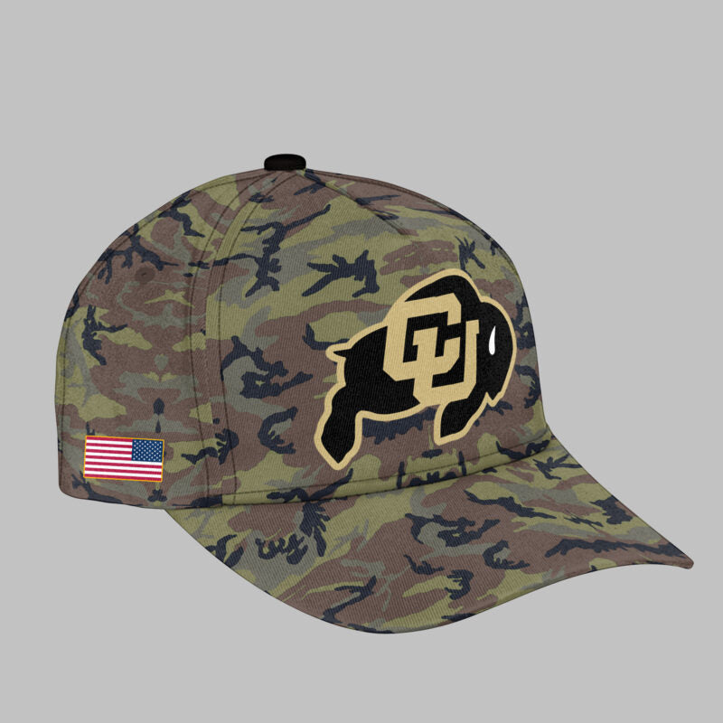 High-End Colorado Buffaloes Merch For Fan - Limited Edition Colorado Buffaloes College Football Veteran Camo Hoodie - Unique Gift For CU Lover - Colorado Buffaloes Gear - CB11