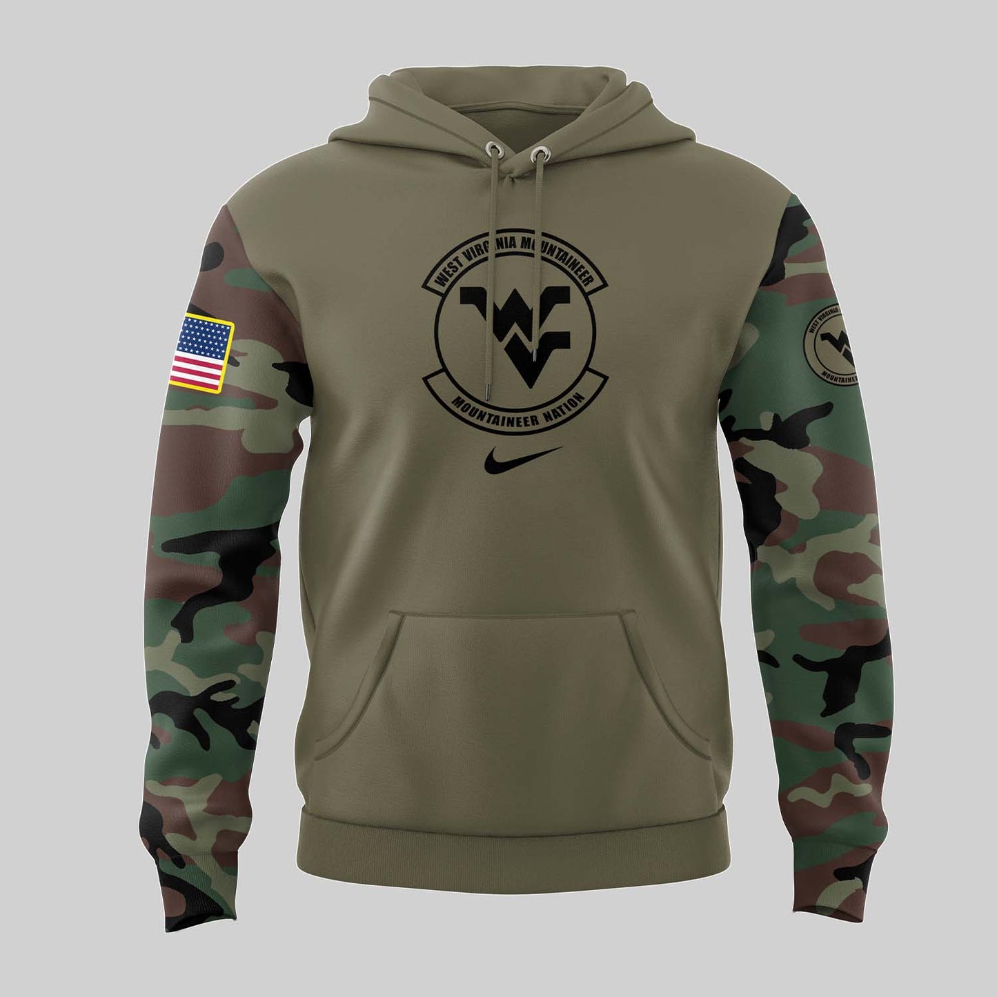 Premium West Virginia Mountaineers Gear - West VA Mountaineers  2024  Limited Veterans Camo Hoodie - Unique Gift For Fan