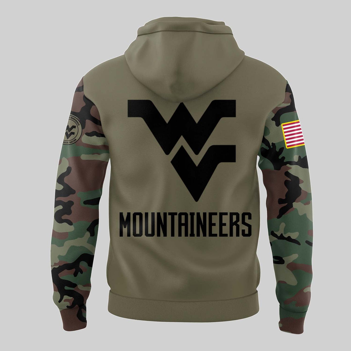 Premium West Virginia Mountaineers Gear - West VA Mountaineers  2024  Limited Veterans Camo Hoodie - Unique Gift For Fan