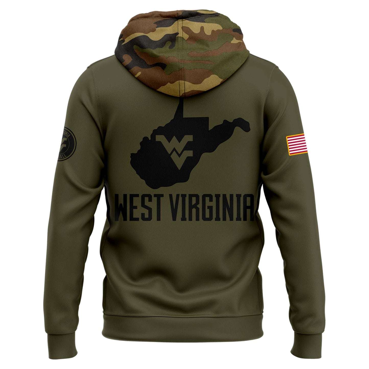 Premium West Virginia Mountaineers Gear - West VA Mountaineers  2024  Limited Veterans Camo Hoodie - Unique Gift For Fan