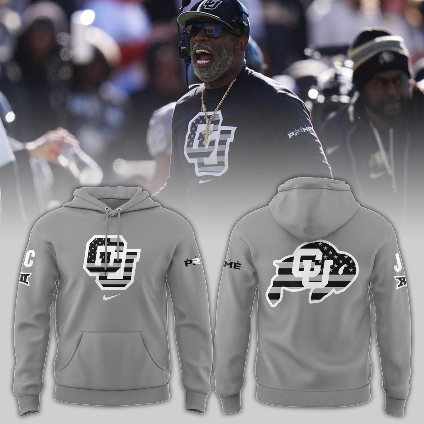 High-End Colorado Buffaloes Merch For Fan - Colorado Buffaloes 2024 Limited Veterans Grey Hoodie - Unique Gift For CU Lover - Colorado Buffaloes Gear - CB20