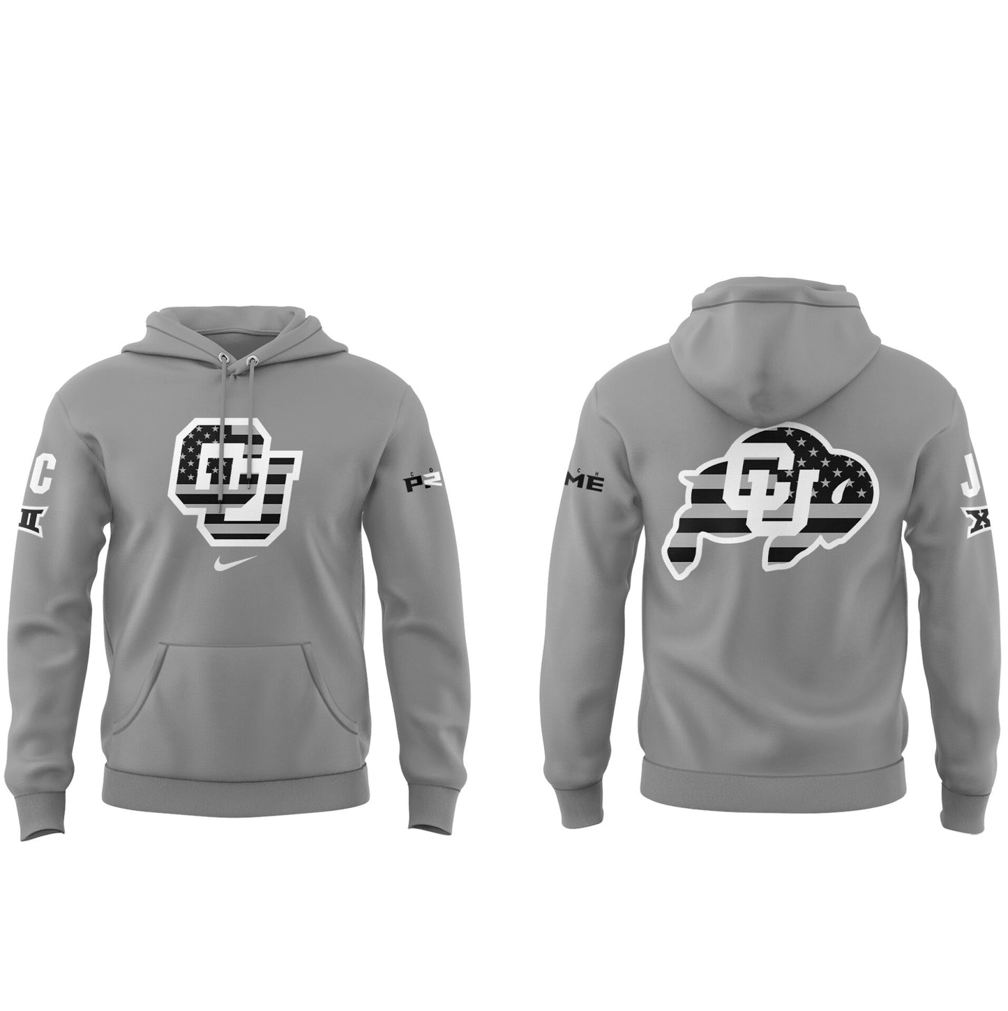 High-End Colorado Buffaloes Merch For Fan - Colorado Buffaloes 2024 Limited Veterans Grey Hoodie - Unique Gift For CU Lover - Colorado Buffaloes Gear - CB20