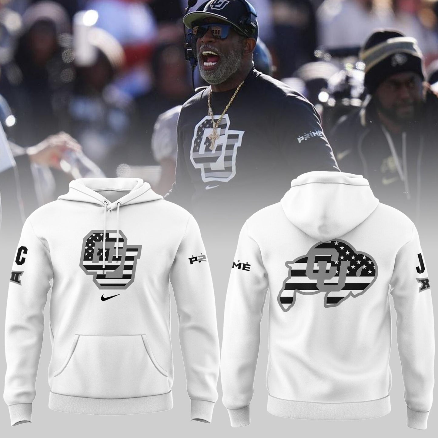 High-End Colorado Buffaloes Merch For Fan - Colorado Buffaloes 2024 Limited Veterans White Hoodie - Unique Gift For CU Lover - Colorado Buffaloes Gear - CB05