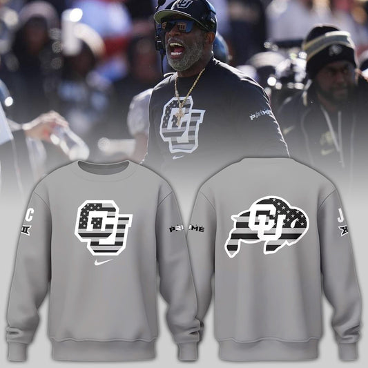 High-End Colorado Buffaloes Merch For Fan - Colorado Buffaloes  2024 Limited Veterans Grey Sweatshirt - Unique Gift For CU Lover - Colorado Buffaloes Gear