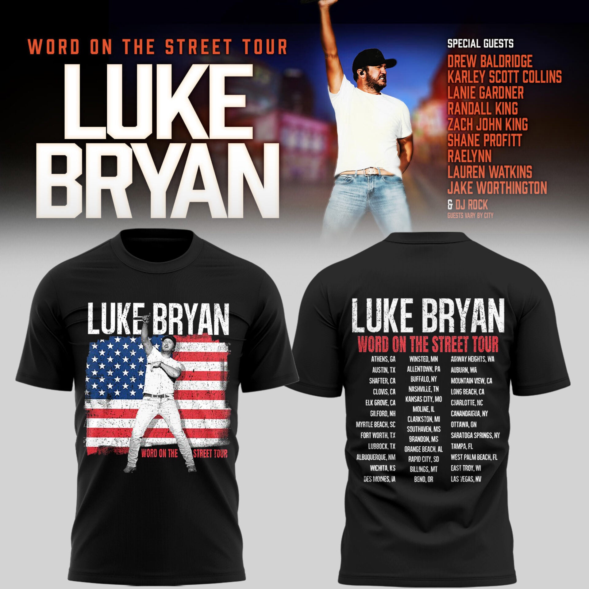 LB "Word On The Street Tour" 🎤🤠 Shirt-PU26060303