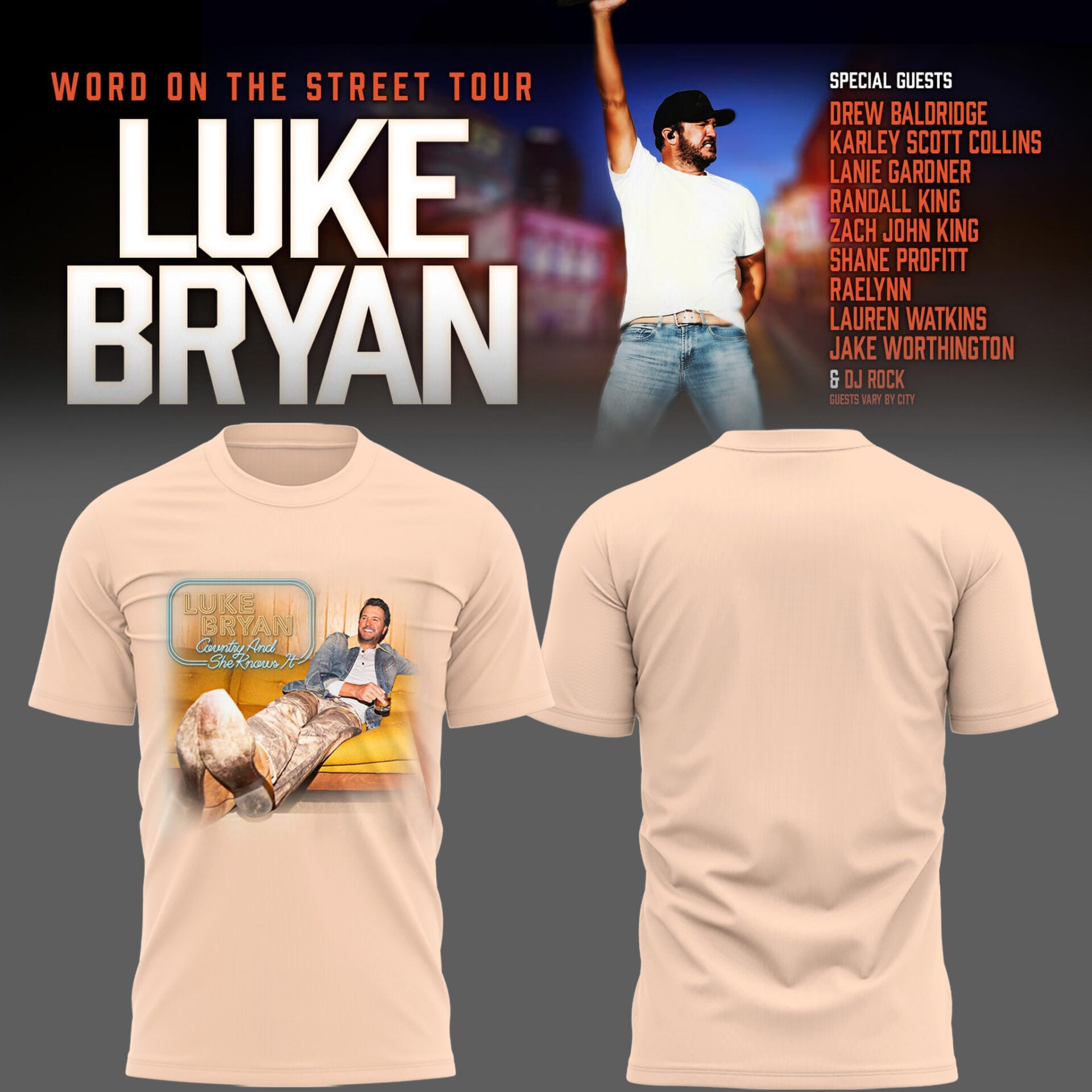 LB "Word On The Street Tour" 🎤🤠 Shirt-PU26060307