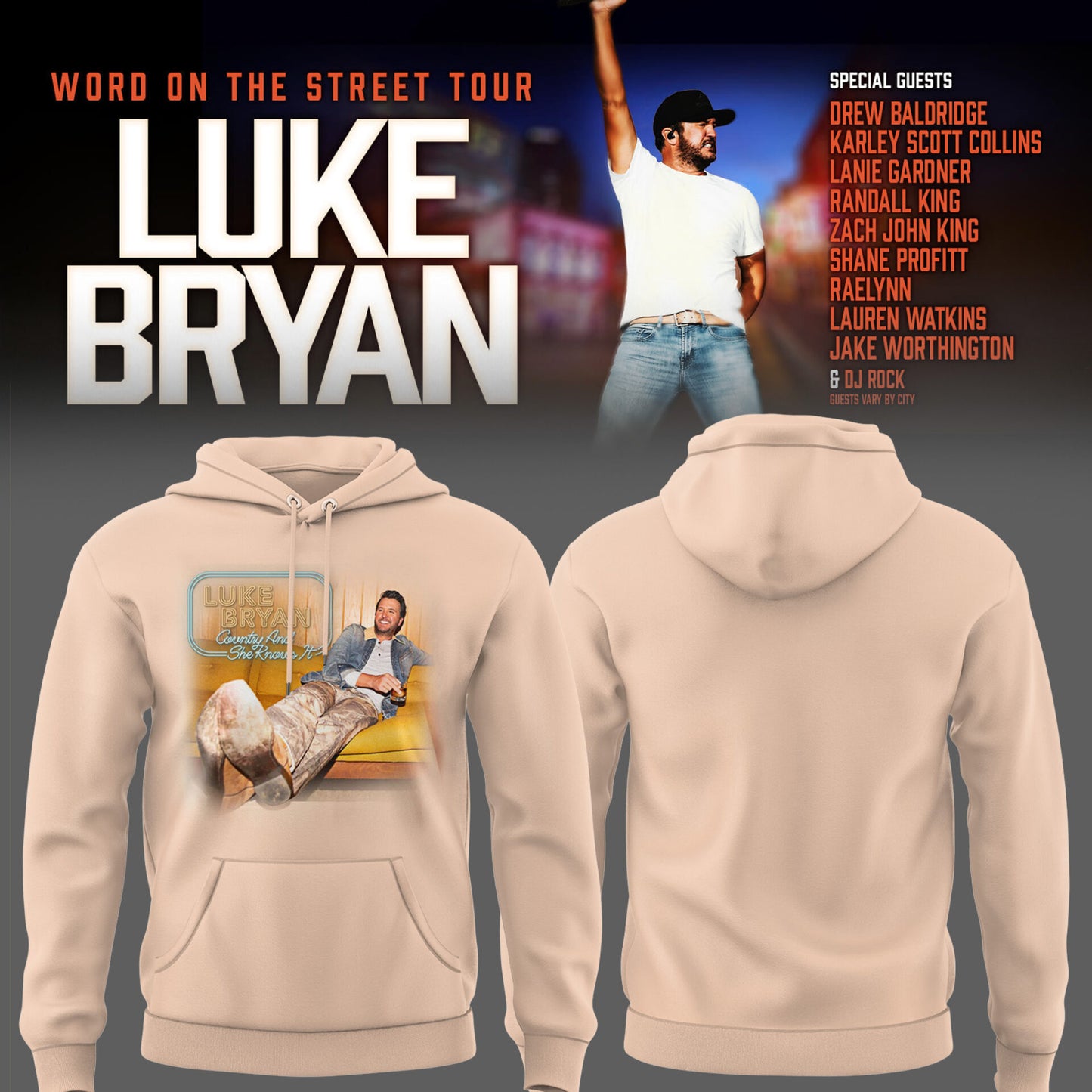 LB "Word On The Street Tour" 🎤🤠 Hoodie-PU26060308