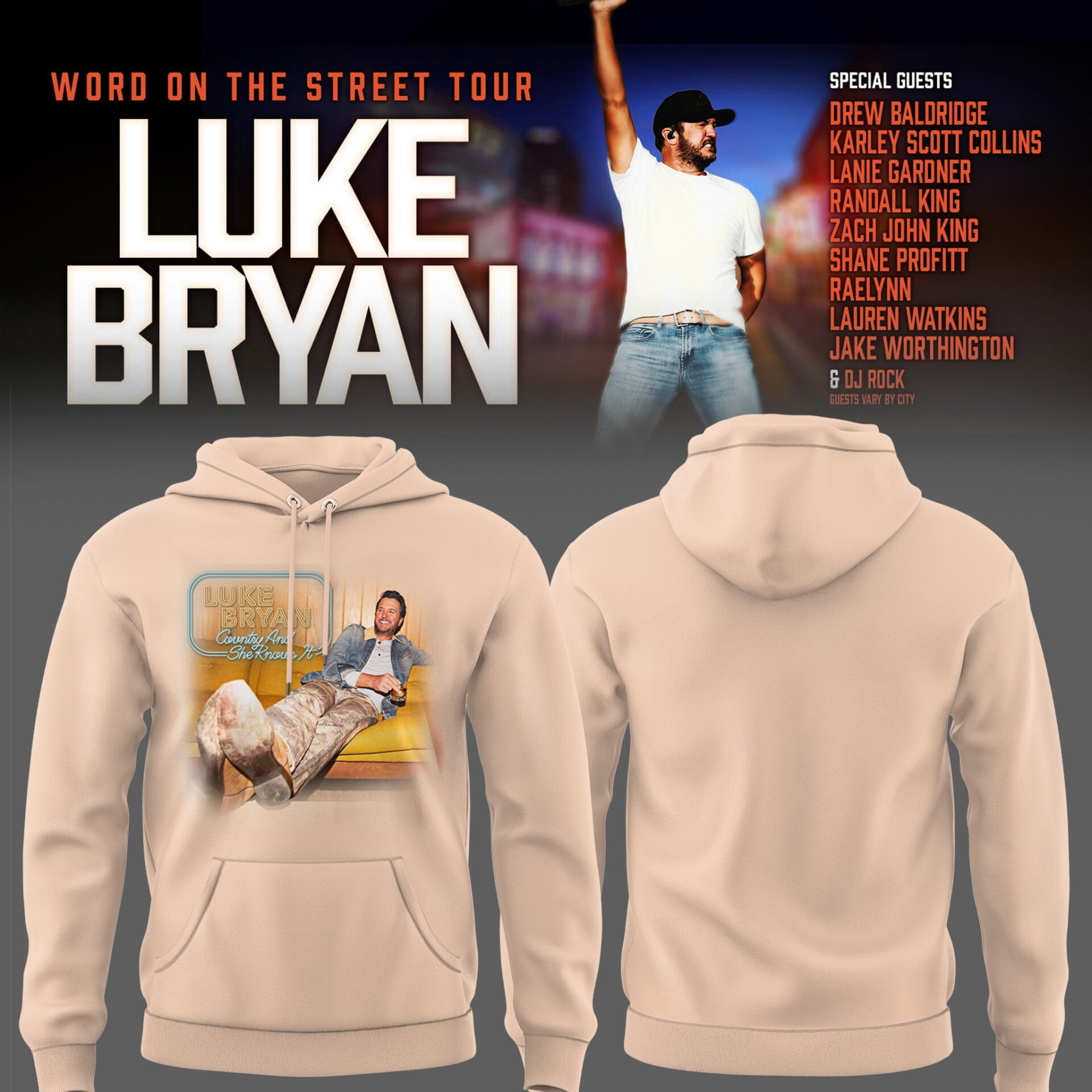 LB "Word On The Street Tour" 🎤🤠 Hoodie-PU26060308