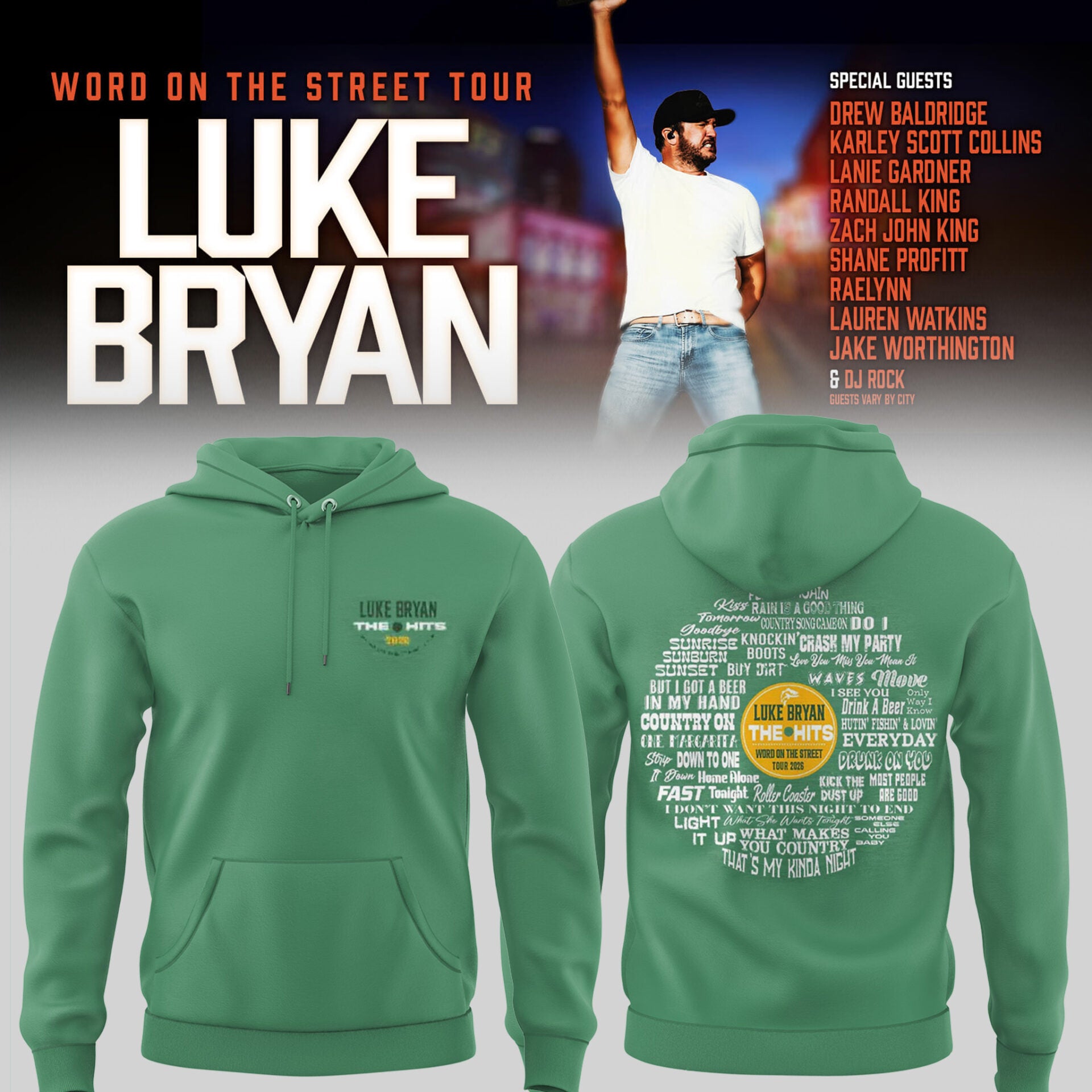 LB "Word On The Street Tour" 🎤🤠 Hoodie-PU26060310