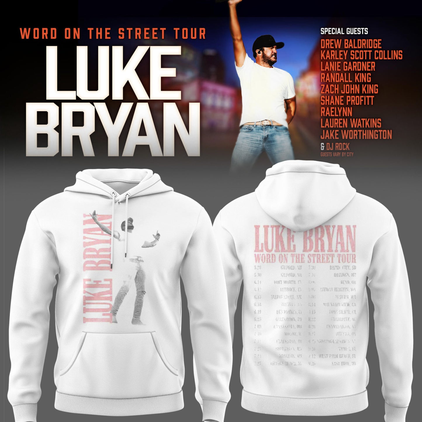 LB "Word On The Street Tour" 🎤🤠 Hoodie-PU26060314