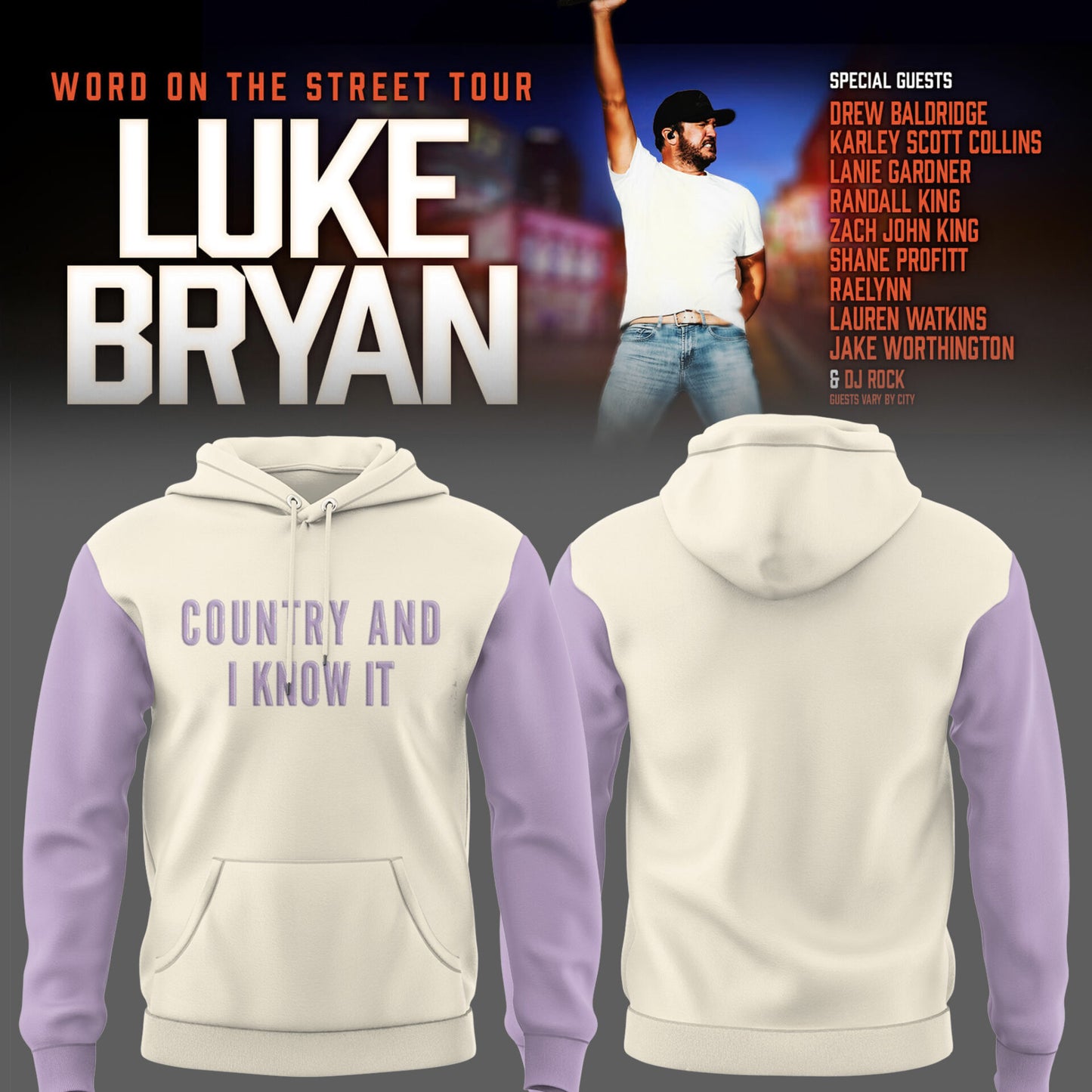 LB "Word On The Street Tour" 🎤🤠 Hoodie-PU26060318