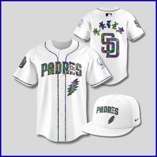 San Diego Padres Grateful Dead Night Jersey 2025 Season
