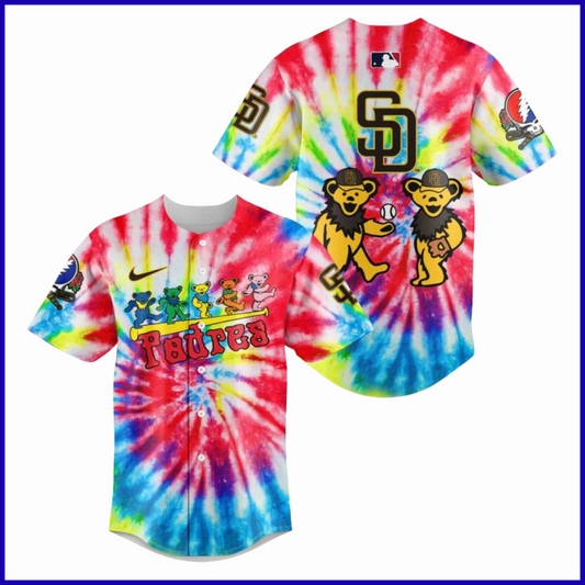 San Diego Padres Grateful Dead Night Jersey 2025 Season