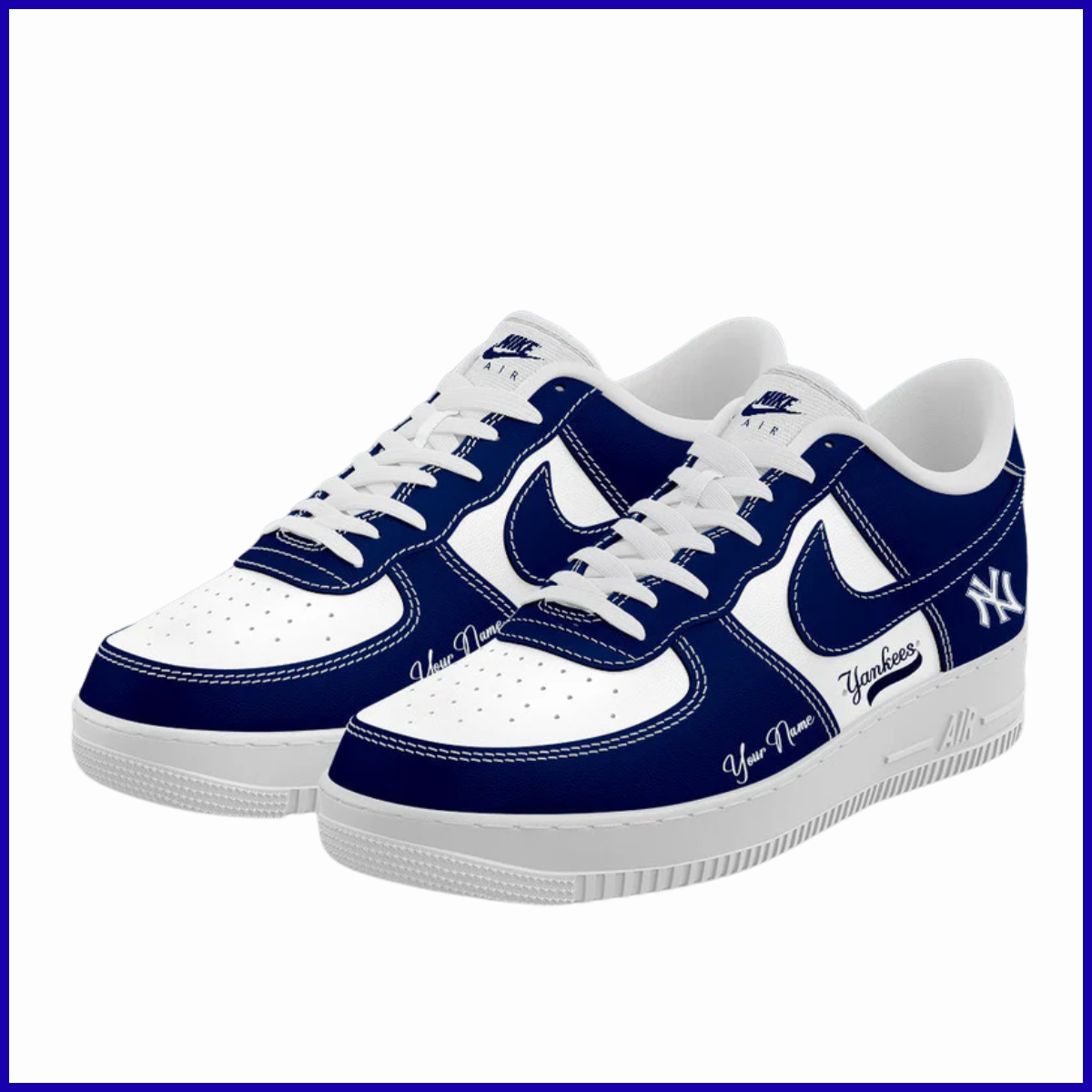 2025 Premium New York Yankees World Series Shoe - New York Yankees Custom Name For Fans AF1