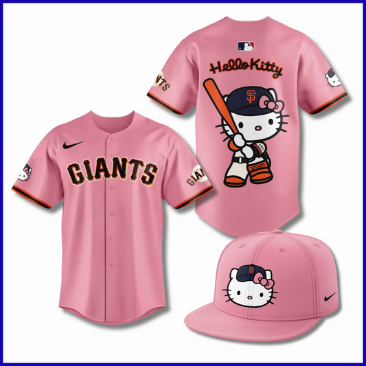 Limited Editon San Francisco Giants x Hello Kitty 2025 Baseball Jersey