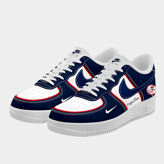 2025 Premium New York Yankees World Series Shoe - New York Yankees Custom Name For Fans Red AF1