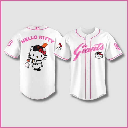 Original Design San Francisco Giants x Hello Kitty 2025 Baseball Jersey