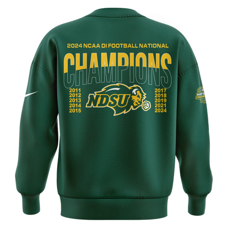 NDSU Football Sweatshirt 2025 - 10 TIME NATIONAL CHAMPIONSHIP! North Dakota State Bison Shirt