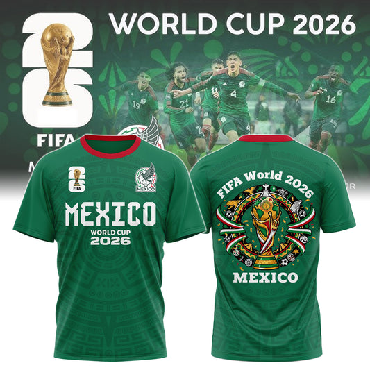 Mexican National Soccer Team Special World Cup 26 Limited Edition T.shirt