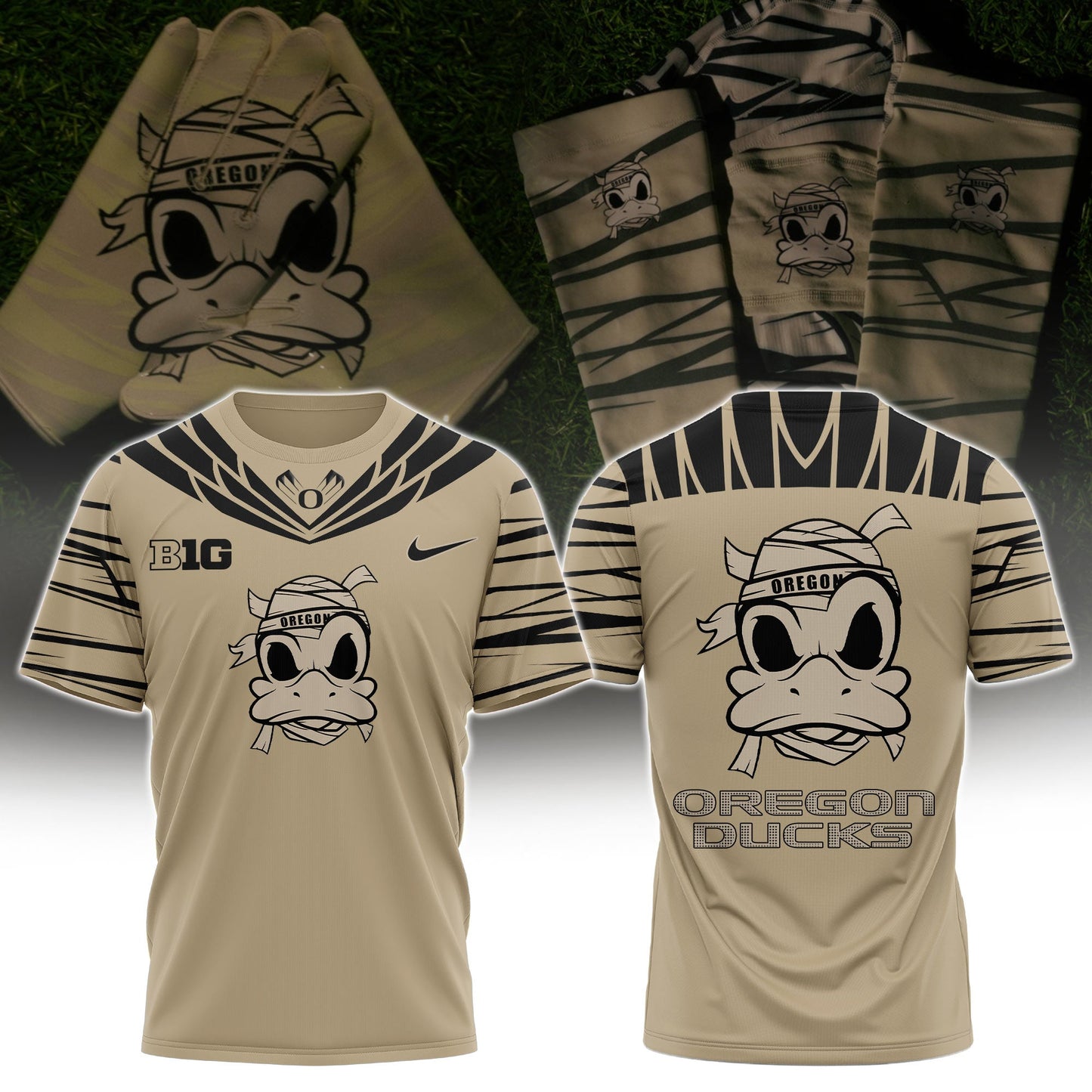 Oregon Grit Strength T-Shirt For Oregon Football Fan