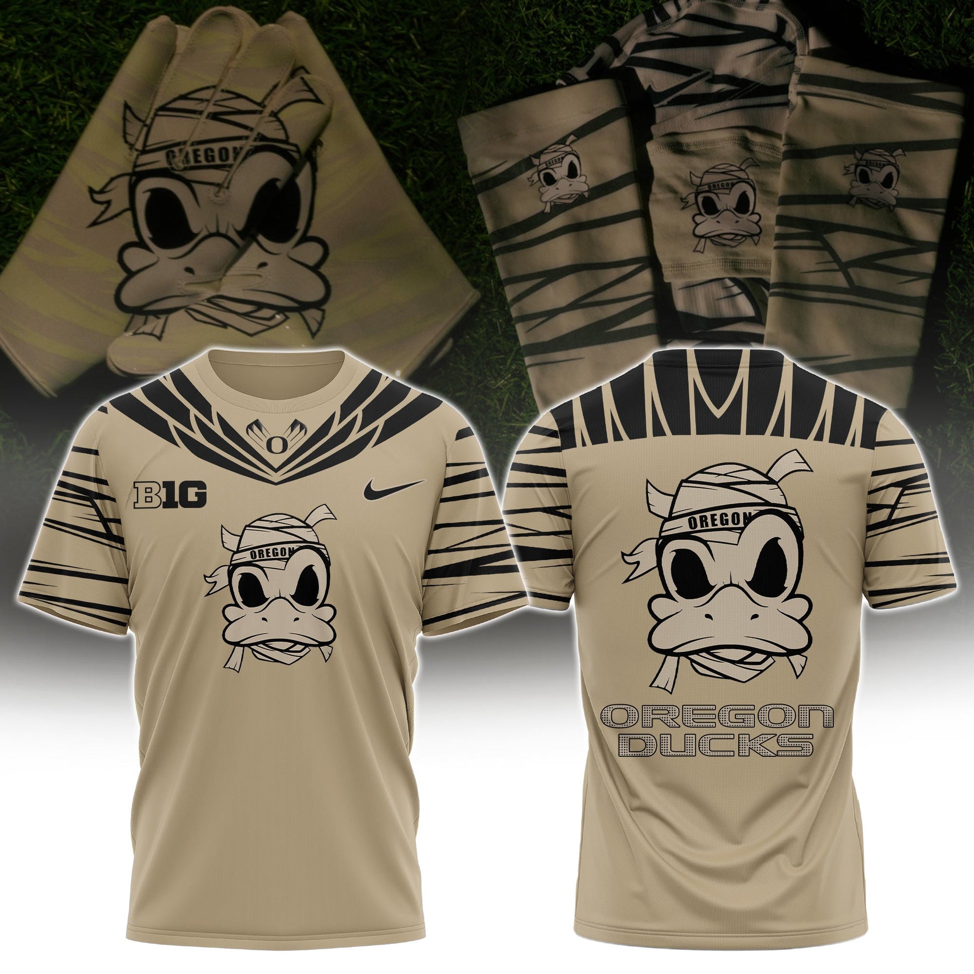 Oregon Grit Strength T-Shirt For Oregon Football Fan