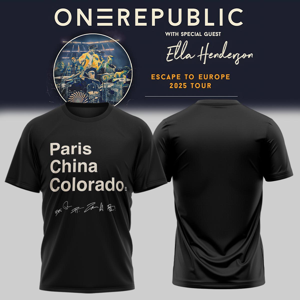 OneRepublic Official Tour TShirt