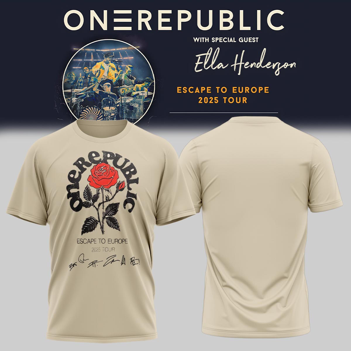 OneRepublic Official Tour TShirt