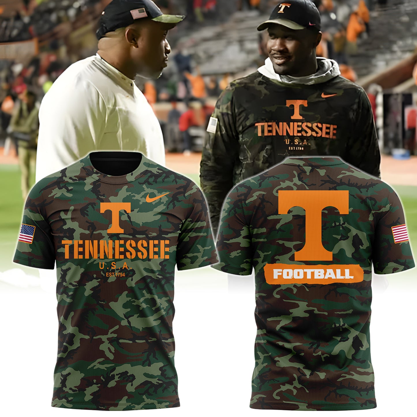 Tennessee Volunteers Premium Shirt For Fan - Tennessee Vols Football 2024 Military Appreciation Club T-Shirt- Unique Veteran Days Gift For Fan TV01