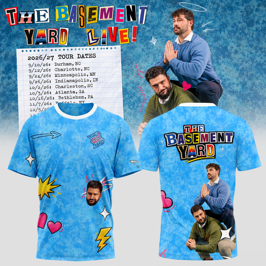 The Basement Yard Live Tee – Blue Edition 1