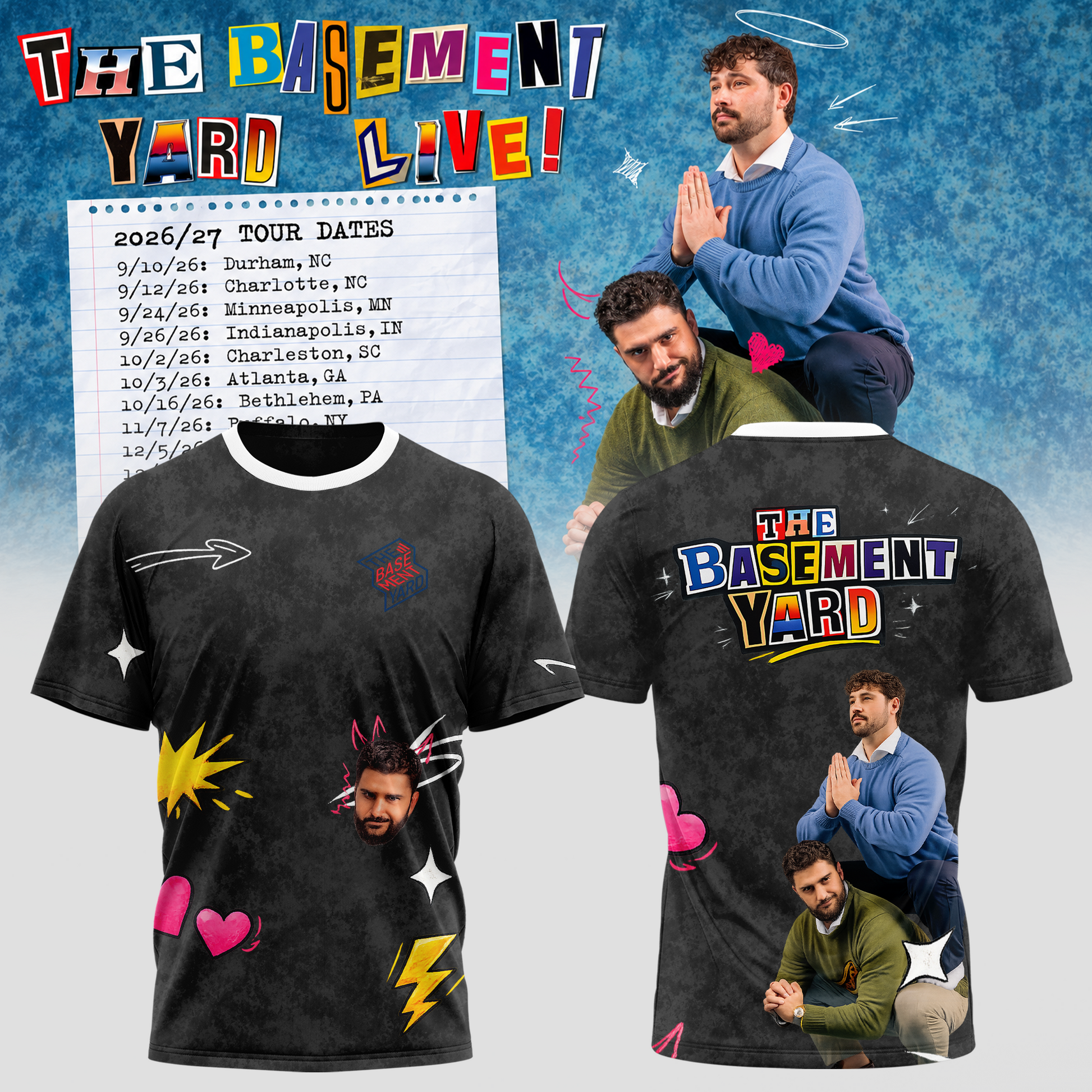 The Basement Yard Live Tee – Black Edition 3