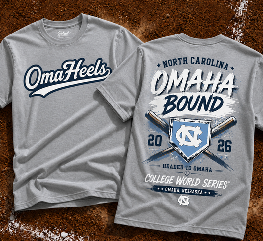 OmaHeels -  Headed to Omaha - 2026 NCAA Baseball Men's College World Series T-Shirt