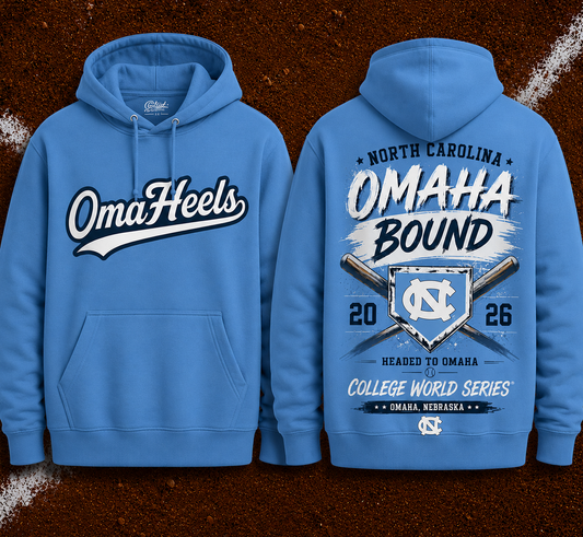 OmaHeels -  Headed to Omaha - 2026 NCAA Baseball Men's College World Series Hoodie