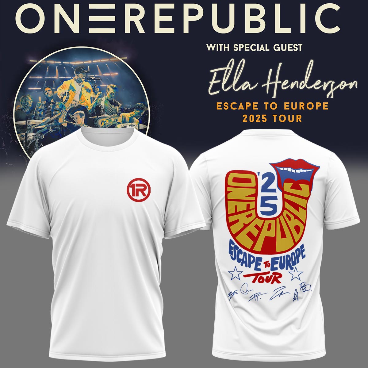 OneRepublic Official Tour TShirt