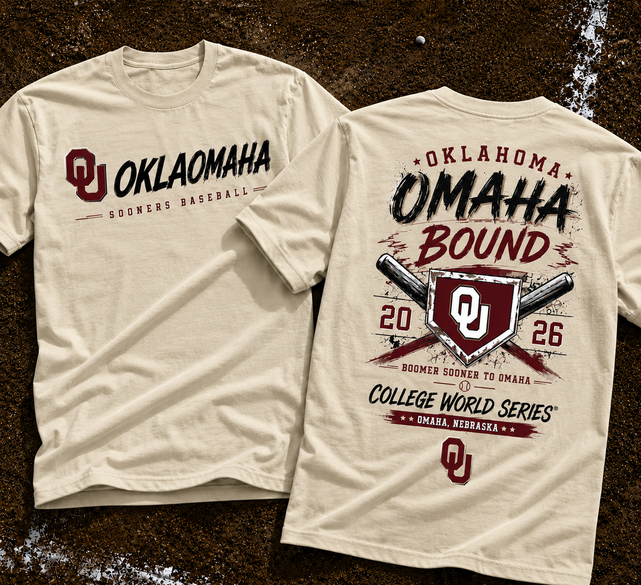 Oklahoma Sooners Baseball 2026 NCAA Baseball Men's College World Series OMAHA Tshirt