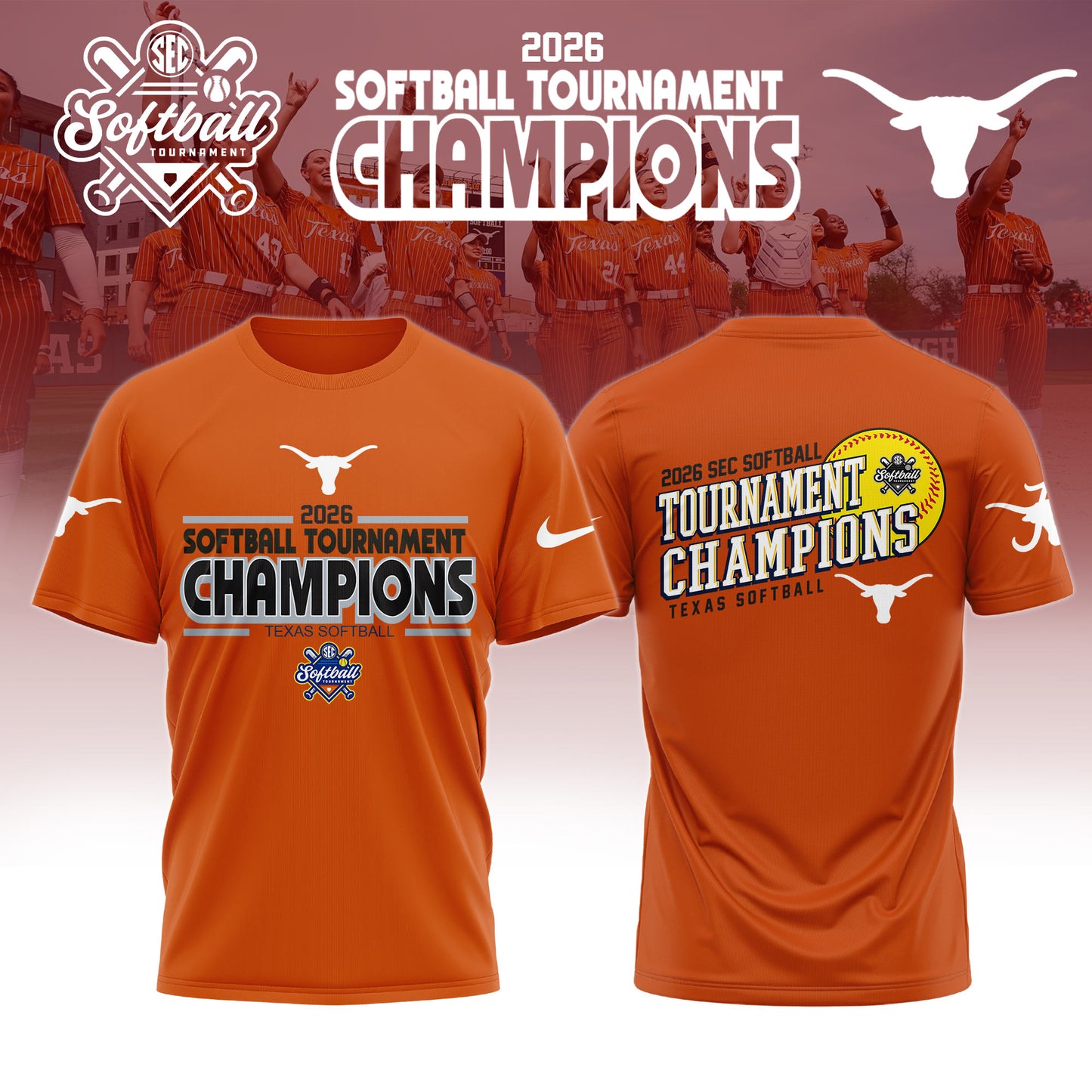 Texas Sec Softball 2026 Tournament Champions Tshirt Limited Edition
